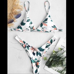 Swim Suit Set, Bikini, ZAFUL, M, Tropical Floral
